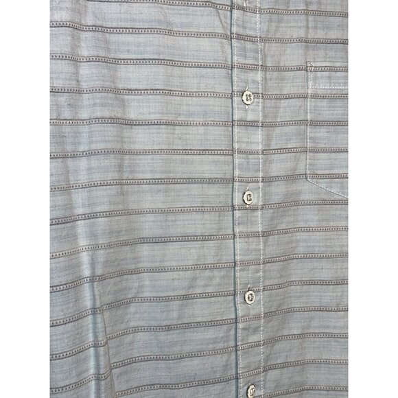 Tommy Bahama Men's Large Striped Island Button-Up Collared SS Shirt Marlin - Picture 5 of 13